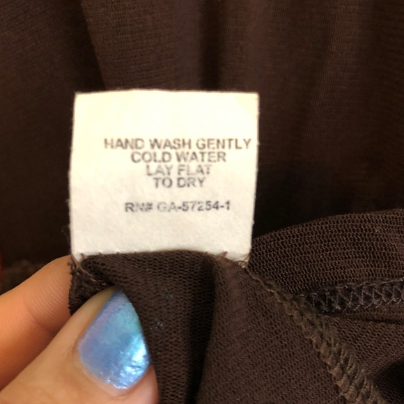 Gee Loretta Sheer Mocha Blouse / Yarn Design S - Picture 5 of 8